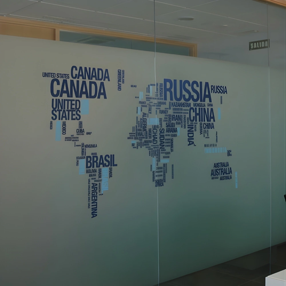 office glass branding in Dubai