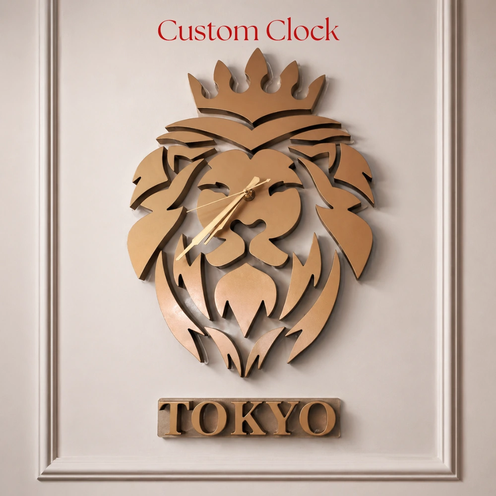 Custom Wall Clock Printing Dubai – Personalized Photo & Logo Clocks