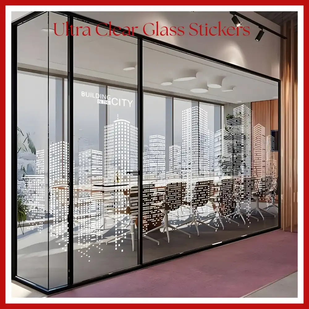 ultra clear glass stickers in Dubai