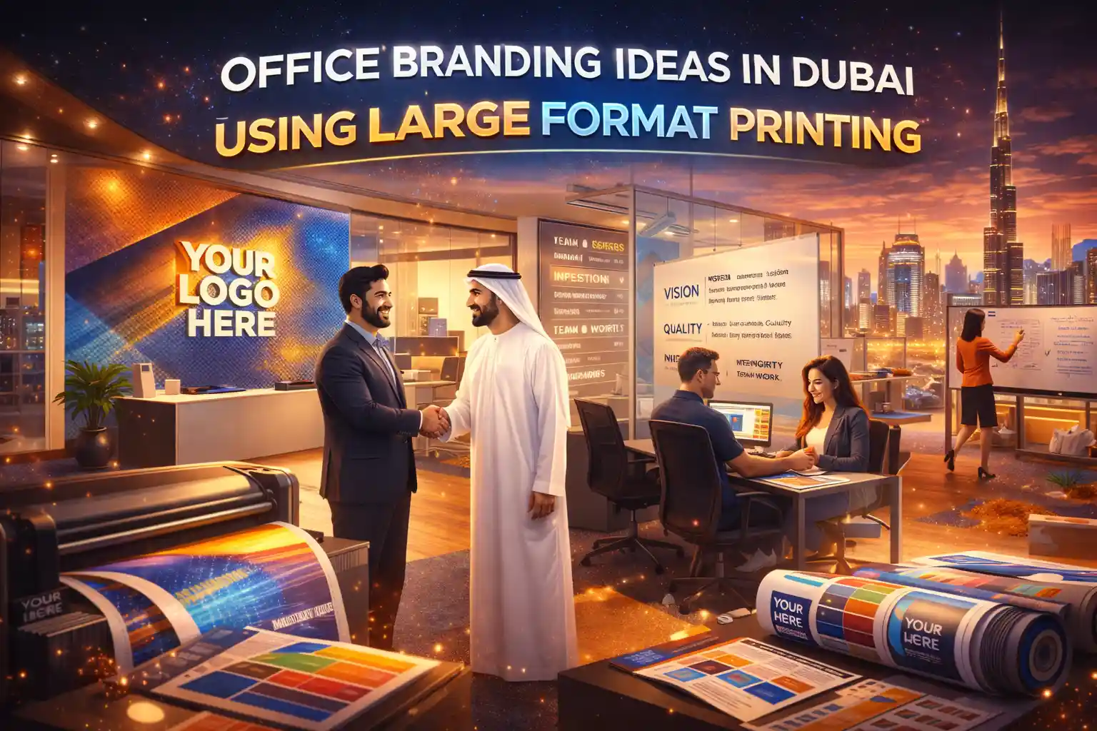 Office Branding Ideas in Dubai Using Large Format Printing (2026 Guide for Smart Businesses)