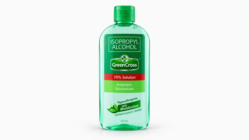 Rubbing alcohol for removing sticker residue from glass