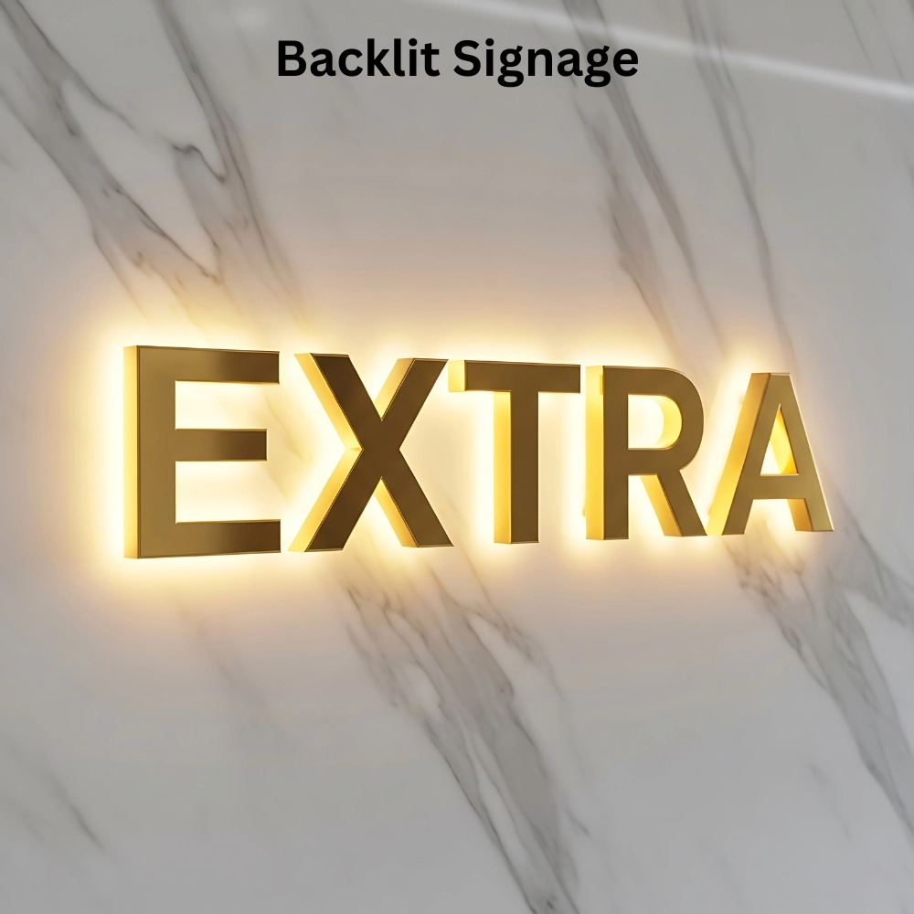 backlit signage printing in Dubai