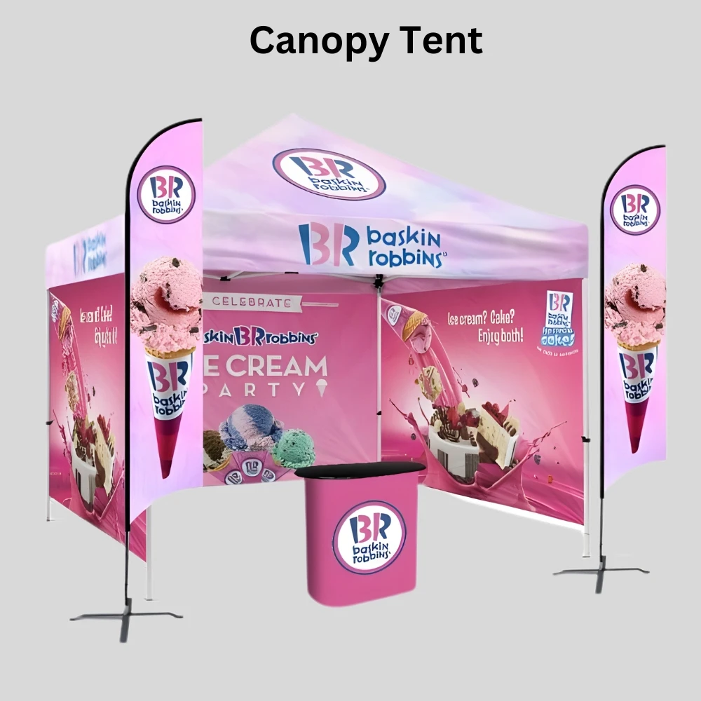 custom canopy tent printing in Dubai