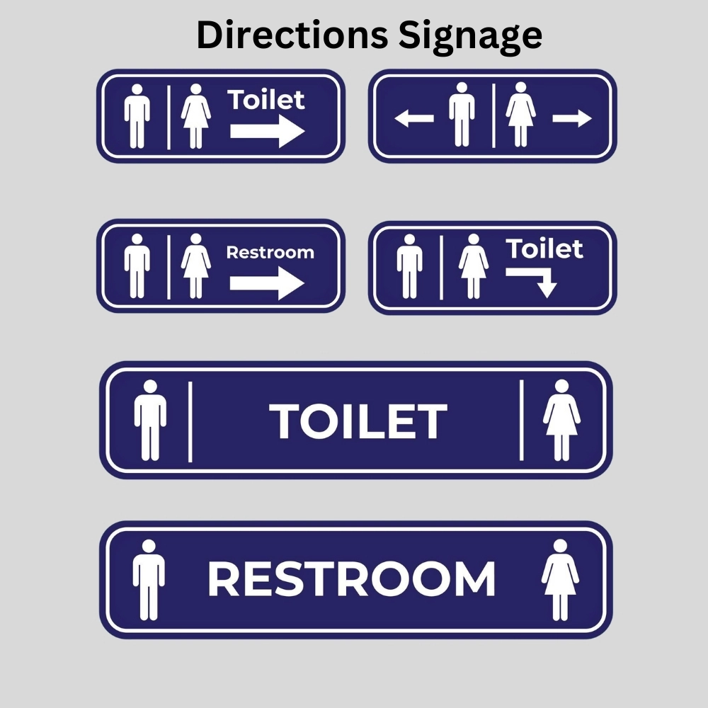 directions signage printing in Dubai