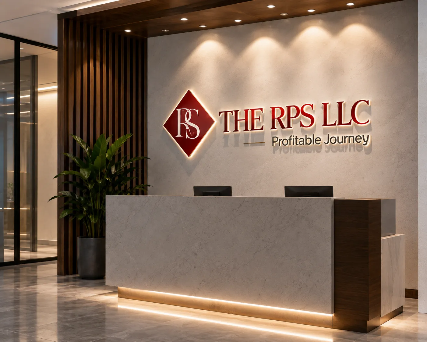 3D Signage and Reception Branding Dubai